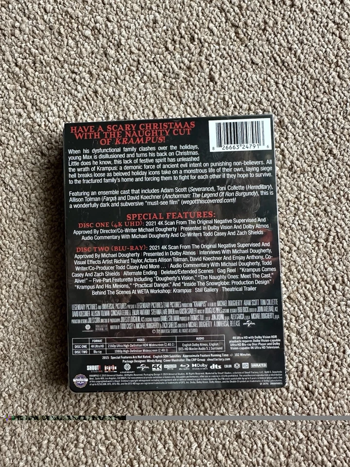 Krampus (4K UHD, 2015) Limited Edition Steelbook, Scream Factory Foto 2 de 3