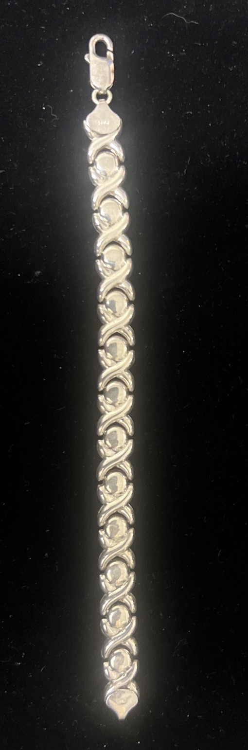 7.5 inch Italy 925 Sterling Silver Bracelet