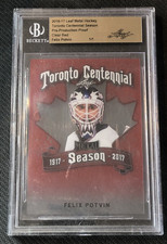 2016-17 LEAF METAL FELIX POTVIN TORONTO CENTENNIAL PRE-PRODUCTION RED #ed 1/1