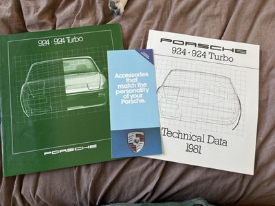 1981 Porsche 024/924 Turbo Brochures, Technical Data And Accessories.  