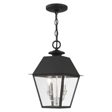 Livex Lighting 27217-04 Wentworth Collection 2 Light Outdoor Pendant Lantern,B--