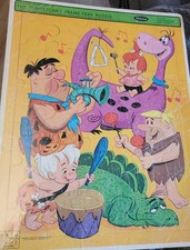 THE FLINTSTONES 4503 1965 WHITMAN FRAME TRAY PUZZLE Hannah Barbara