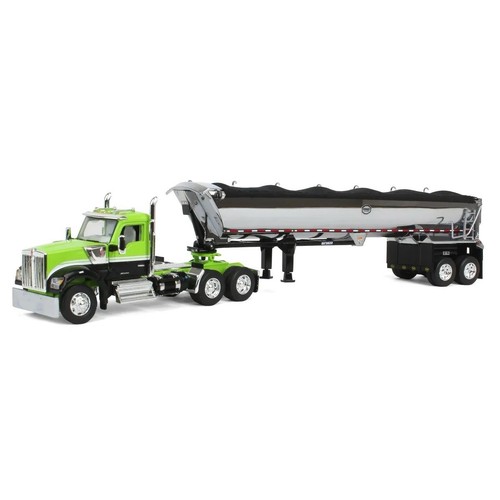 Kenworth W990 Day Cab w MAC Half Round Tandem Dump 1/64th DCP First Gear 60-1660 - Picture 3 of 5