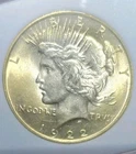 1922 P Peace Dollar, Super Sharp,UNC+++ Golden Luster,Read Discription.