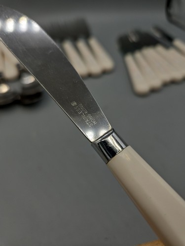 20 Lot Corelle ENGLISH BREAKFAST Corning Ware Silverware 4 Fork 8 Spoon Knife - Picture 7 of 10