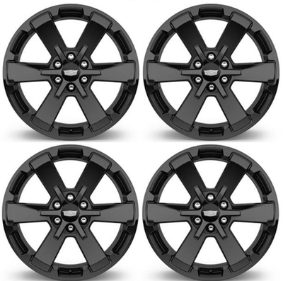 4 Cadillac Escalade 22 inch Black Wheels ESV EXT OEM Factory GM