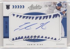 2020 Absolute Rookie Baseball Material Signatures Blue 75/99 Edwin Rios Auto 0g4