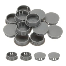 Plastic Hole Plugs, 55 Pcs 1 1/5"(32mm) Round Plastic Hole Caps, Gray