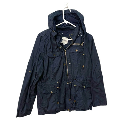 Snobbish Collection Women's Large Jacket Detachable Hood Dark Blue Pockets