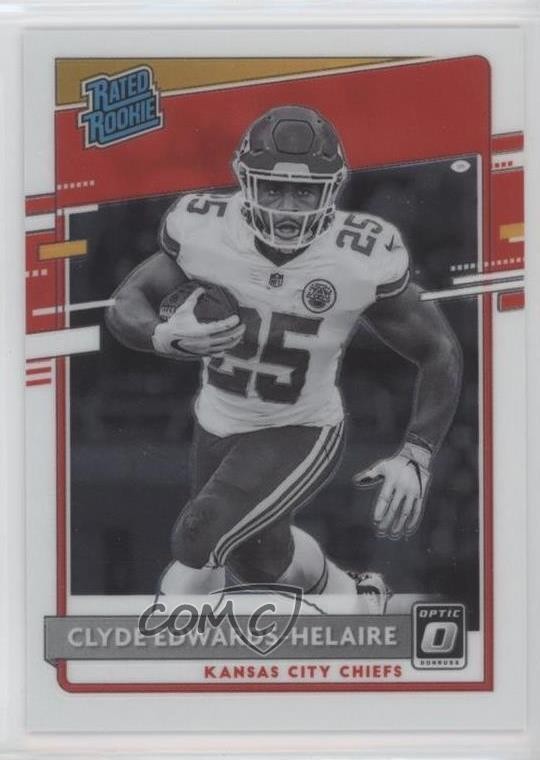 2020 Panini Donruss Optic Rated Rookies Variation Clyde Edwards-Helaire #321 e9p