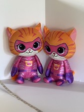 Super Kitties Lot 2 Ginny Plush Toy 15" Superhero Cat Disney Junior Stuffed TWO