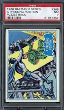1966 Topps Batman B Series Blue Bat Trading Cards 11