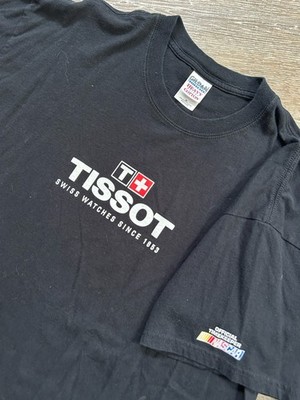 Vintage 2000s TISSOT Graphic T Shirt Swiss Watch Makers NASCAR Racing Promo XL