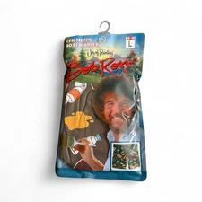 New Bob Ross Men's Boxer Briefs Size Large Stretch Funny Novelty