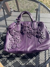 Borsa a tracolla TOSCA BLU in vera pelle viola, splendida fresca e pulita.