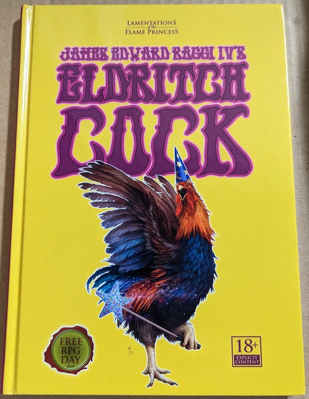 ELDRITCH COCK Lamentations of the Flame Princess Spellbook LotFP RPG FRPG