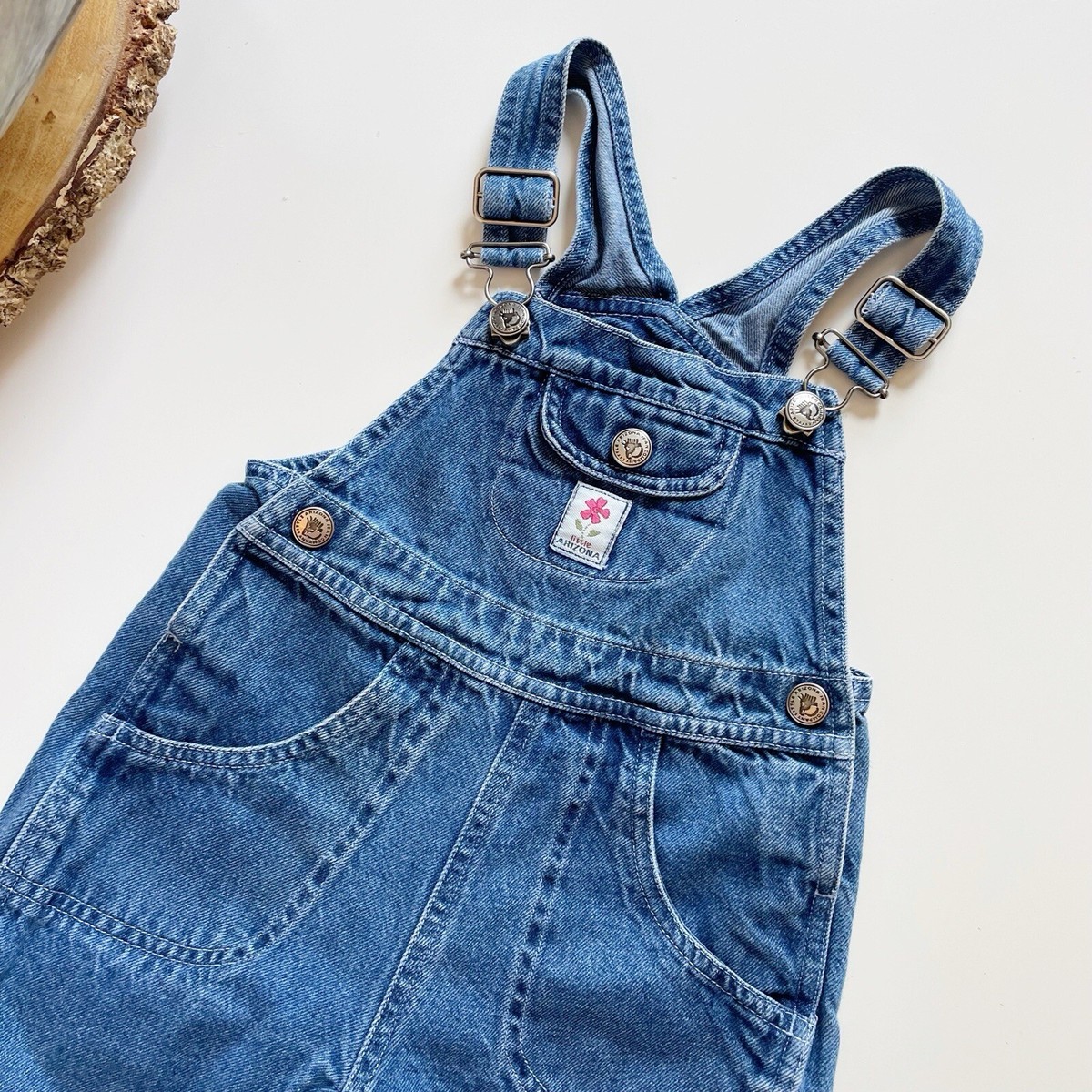 Vintage 90's Little Arizona Jeans Embroidered Flower Denim