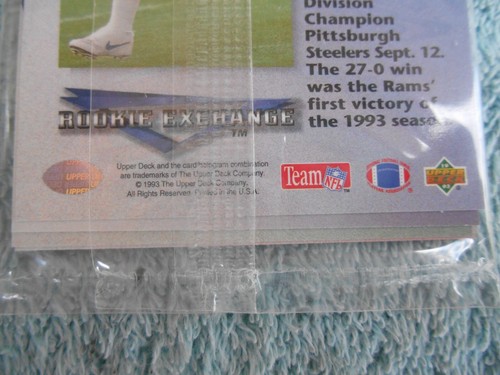 1993 Upper Deck Rookie Exchange Redemption 6 Karten Set. sealed Bledsoe Bettis - Bild 8 von 23