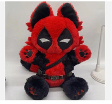 Cute Marvel Deadpool Bear 30cm Plush Doll Stuffed Toy Cotton Anime Gift Pillow