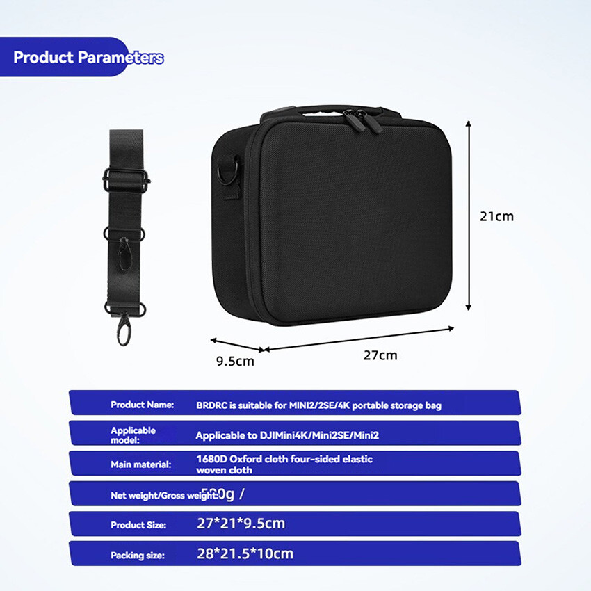 HeiyRC Étui Rigide Étanche Et Robuste Pour DJI Mini 2 / Mini 2 SE / Mini 4K Fly More Combo – Protection Ultime Drone & Accessoires