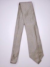 Jos A Bank Mens Formal Necktie 62"Lx3.5"W Gold/Navy Neck Tie