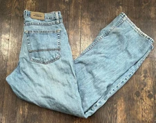 Wrangler Originals Relaxed Boot Distressed Blue Jeans Mens 32 x 30