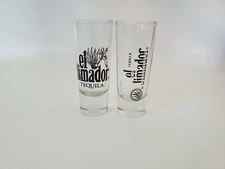  2 CRISA Mexico EL JIMADOR Tequila Triple Shot Glasses Heavy Bottoms 
