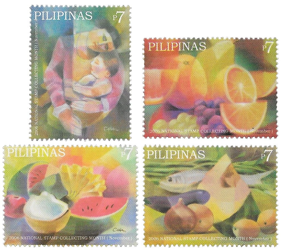 Arte, artista en excelente estado nunca abisagrado/estampillada sin montar o nunca montada Sellos de Filipinas