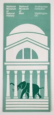 1980s Washington DC Smithsonian Natural History Man Museum Vtg Travel Brochure