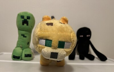 Mojang Jinx Minecraft Plush Lot of Creeper Ocelot Cat Enderman