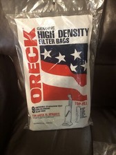 New 9-Pk Oreck Vacuum Bags XL Package No. 8000-9 Genuine High Density Filter Bag