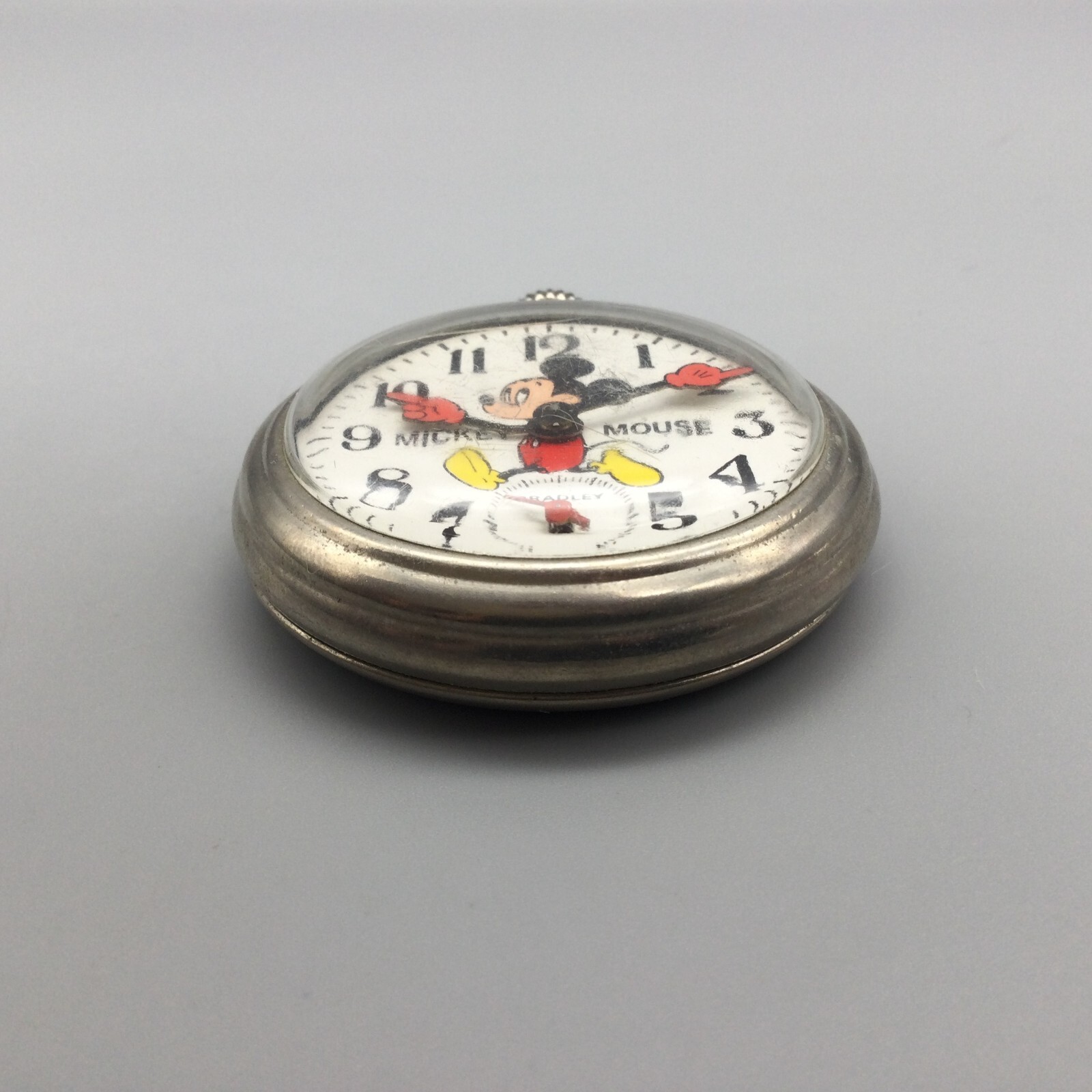 Vintage Bradley Mickey Mouse Disney Pocket Watch Small Seconds Manual