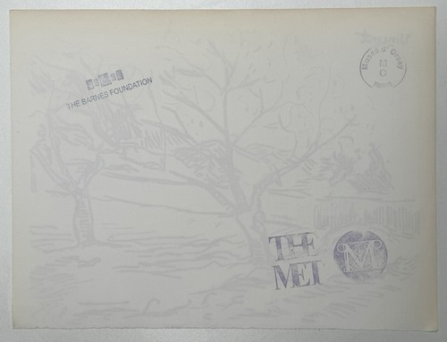 Vincent van Gogh (Handarbeit) Zeichnung auf altem Papier signiert & gestempelt Vintage Kunst - Bild 4 von 4