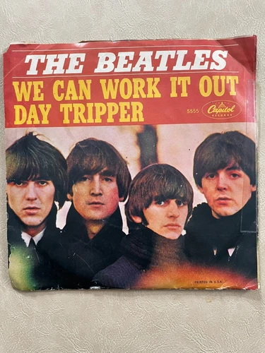 The Beatles - We Can Work It Out / Day Tripper 45 rpm Vinyl Record - 1966 - EXC