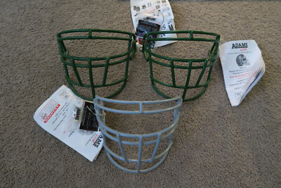 LOT OF 3 Adams Football Helmet Facemask/Faceguard A2000 With Hardware | eBay