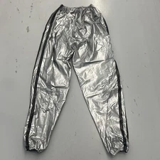 Vintage Camel Crown Workout Sweat Pants Silver Stretch Striped Mens Size Large