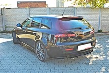 CUP Diffusor SCHWARZ für Alfa Romeo 159 Sportwagon Heckansatz Flaps Splitter ABS