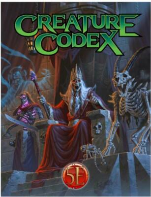 KOBCC5E - Creature Codex Hardcover  (5E, D&D, Kobold Press)