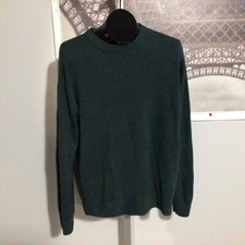 Dockers Argyle Green Acrylic Long Sleeve Crewneck Pullover Sweater L