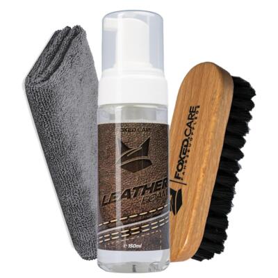 Lederreiniger Innenreiniger Auto Set - Foxed Care Lederreiniger + Bürste + Tuch