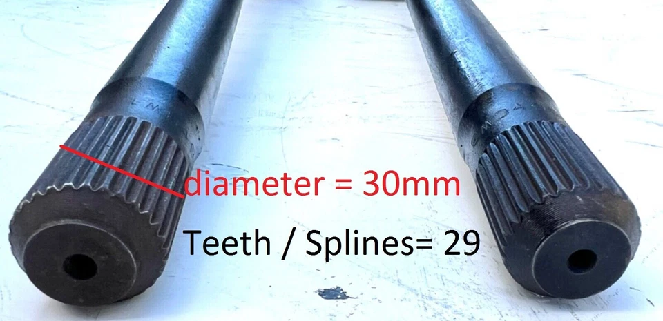 PAR DE EJES EJE TRASERO DATSUN NISSAN 720 MODELO 1979 85 MOTOR J16 2x2 diestro usado Foto 2 de 4