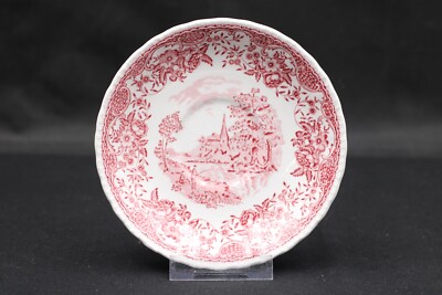 Royal Tudor Ware Olde England rot Untertasse Unterteller Porzellan Ø 14,5 cm