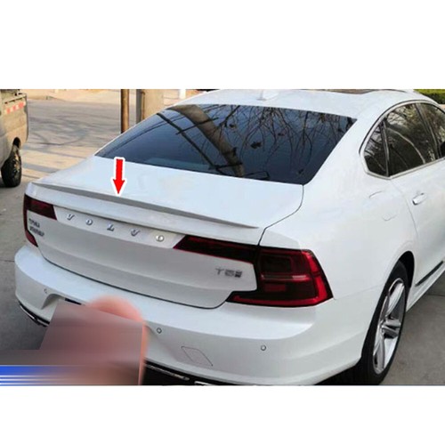 Unpainted For Volvo S90 4DR Sedan 2016-2020 Rear Sport Look Trunk Spoiler T5 T6 - Picture 3 of 7