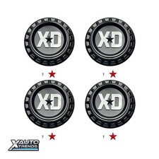 4 X Xd Series Xd854 Wheel Center Cap Snap-in Gloss Black M-854-gb