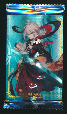 Genshin Impact Kaedehara Kazuha Wafer Foil Card Bandai miHoYo NEW & SEALED R11