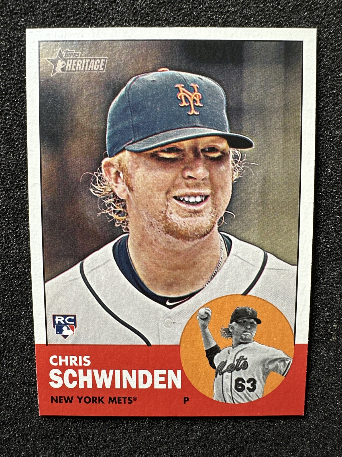 CHRIS SCHWINDEN #204 2012 Topps Heritage Baseball RC Rookie Card QTY NY Mets