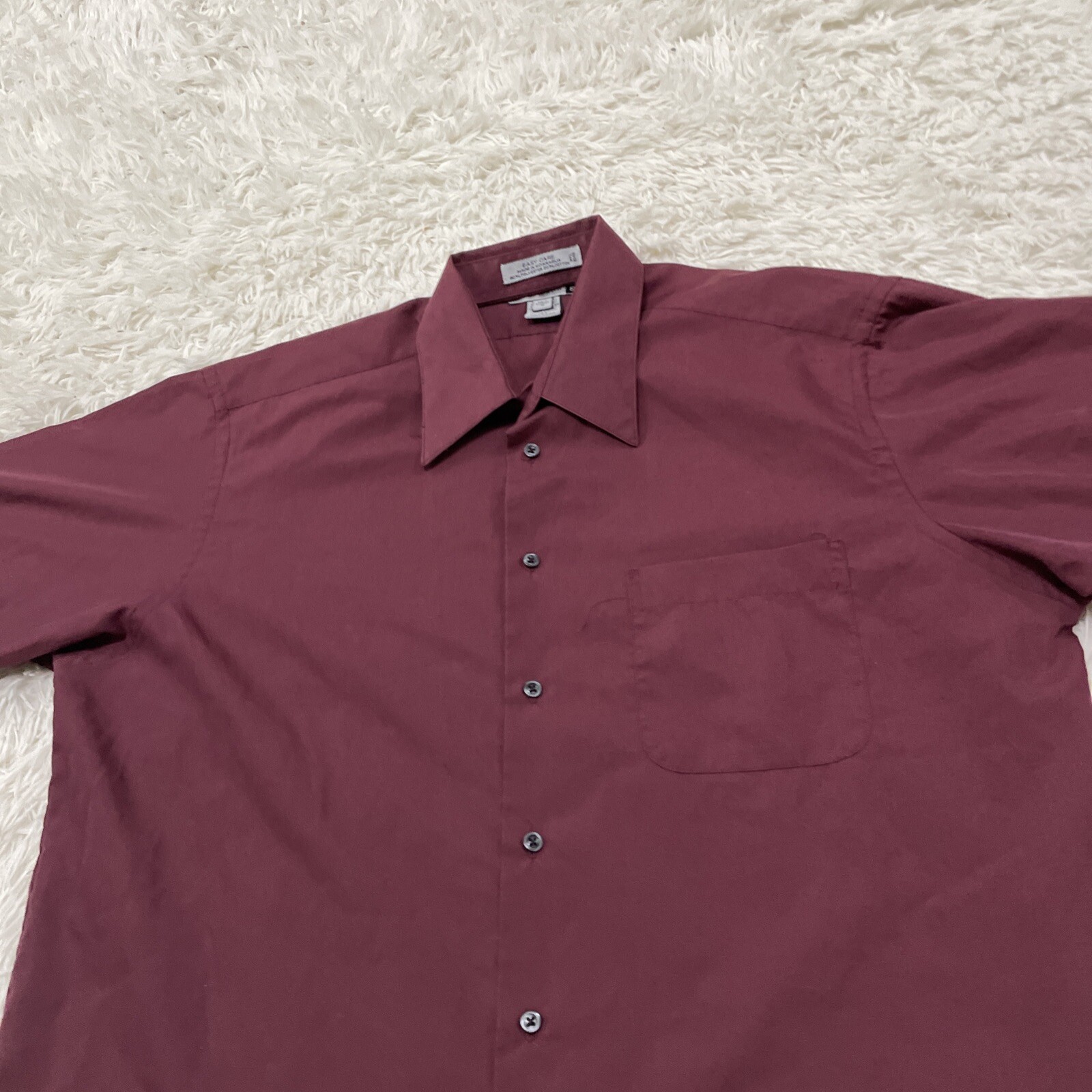 FILA SAVILE ROW camicia streetwear vintage anni 90 uomo 16 rosso collo a punta manica 1 2 16