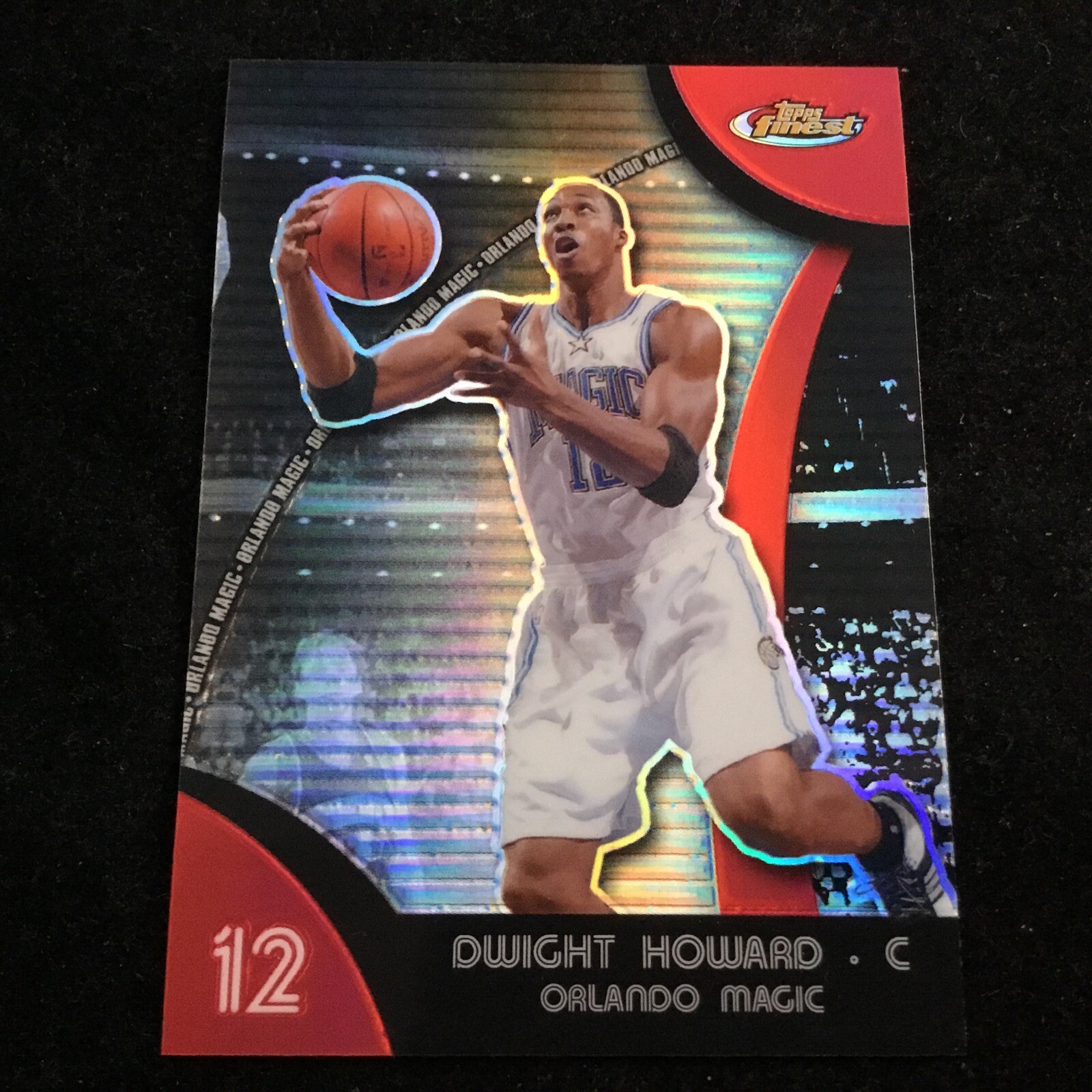 2007-08 Topps Finest Refractor #36 Dwight Howard Orlando Magic