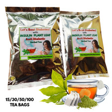 Insulin Plant Leaf Tea Bags Thebu Costus Igneus Diabetic Herbal Organic Powder