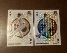 2 2022 Mosaic Baseball #A-12 Brandon Woodruff ACES + ACES MOSAIC PRIZM BREWERS